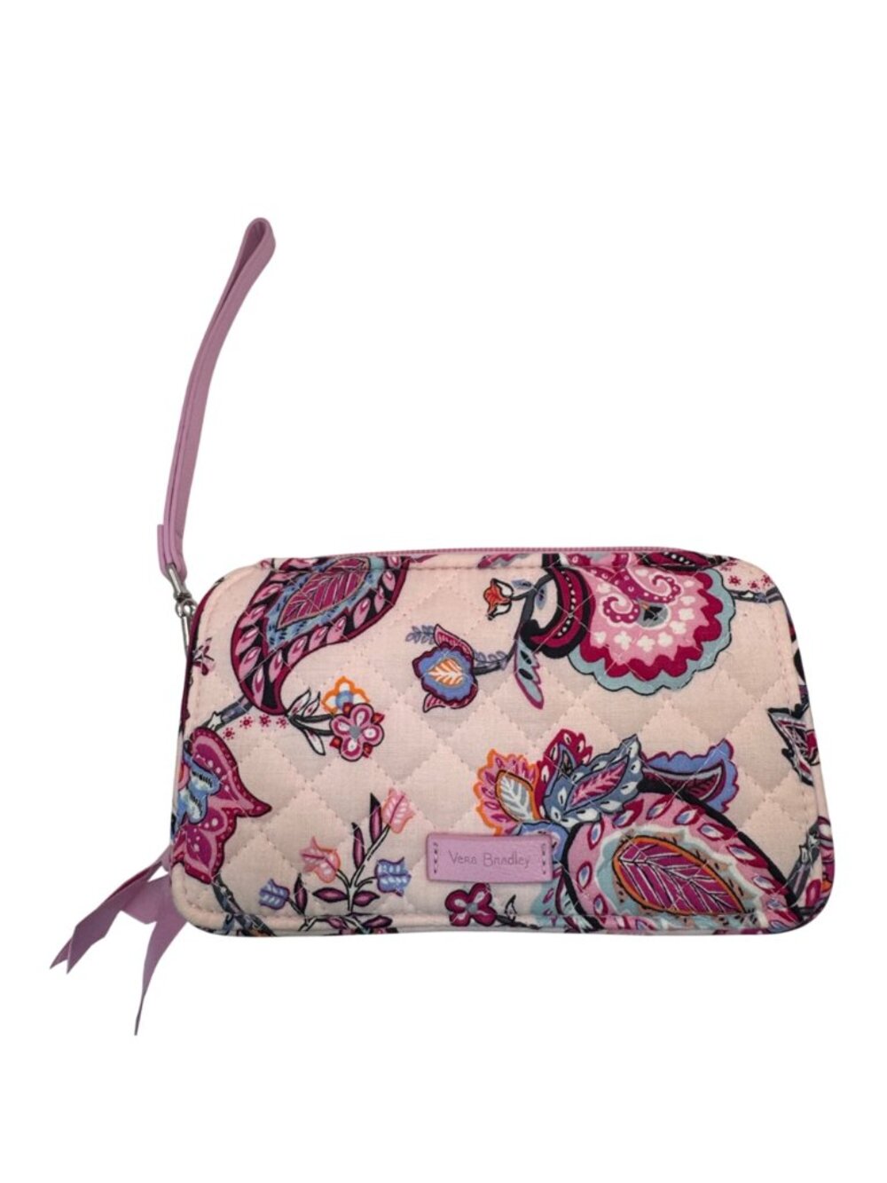 All in One Crossbody Vera Bradley RFID Wristlet Wallet Felicity Paisley Floral - Picture 3 of 13